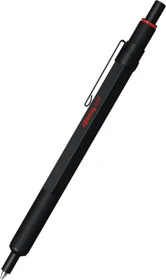 Productafbeelding van rOtring 600 gelpen & fluwelen etui - 0,55 mm - Zwarte inkt - Zwart metalen bodypen - Navulbaar