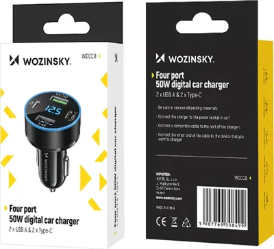 Zdjęcie produktu dla Wozinsky WDCCB, Automatyczna, Zapalniczka, Czarny