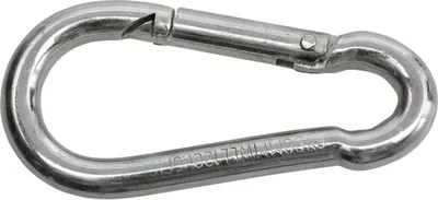 Produktbild von SWG Karabinerhaken 6 x 60 mm Stahl galvanisch verzinkt  2 Stück