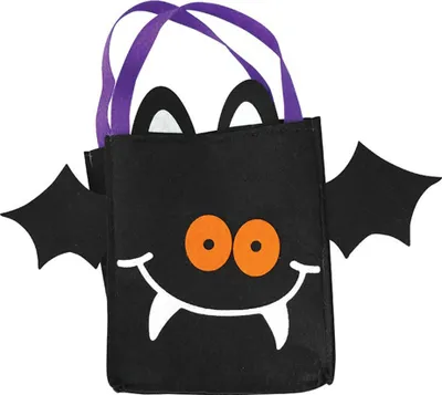 Immagine prodotto di Borsa per pipistrelli Borsa per dolcetto o scherzetto nera - taglia unica