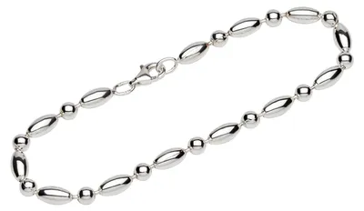 Obrázek produktu pro Elegantní dámské náramky s kuličkami z 925 sterlingového stříbra, délka 20 cm