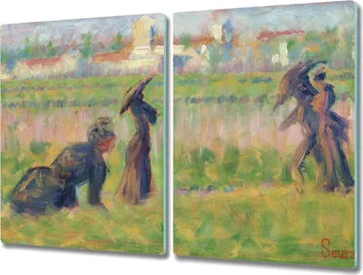 Produktbild von Coloray Küchenbrett Kochplattenabdeckung Hackbrett Schneidebrett Herdabdeckplatte 2x40x52 cm - Fluss-Stadt