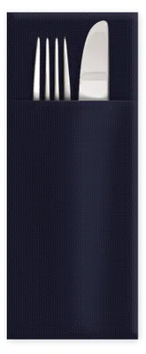 Produktbild von 250x Servietten Bestecktaschen Premium 32 x 40 cm Airlaid schwarz