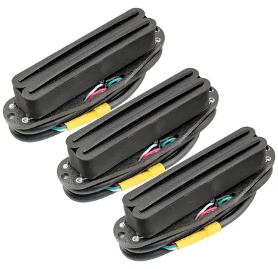 Immagine prodotto di Set di pickup humbucker "Rail" Alnico 5, adatti per chitarre in stile Stratocaster