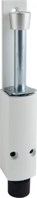 Produktbild von Türfeststeller 1222 Hub 60 mm, 35 x 225 mm, Aluminium weiß RAL 9016