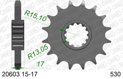 Produktbild von AFAM Kettenritzel 20603-16 Vorne für HONDA MOTORCYCLES VF Stahl
