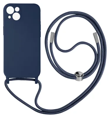 Produktbild von Avizar, Schutzhülle mit 80cm langer Nylonkette für Apple iPhone 13, Blau