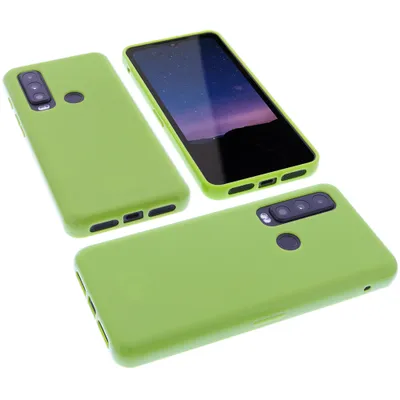 Produktbild von foto-kontor Hülle kompatibel mit CAT S75 Schutzhülle grün Tasche Gummi TPU Handy Schutz Handytasche Handyhülle Smartphone Case Kantenschutz Eckenschutz