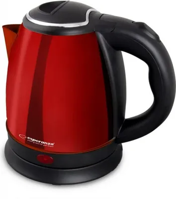 Produktbild von Esperanza EKK128R Wasserkocher Parana 1 l Schwarz, Rot 1350 W