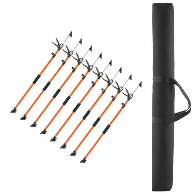 Produktbild von SucceBuy Einhand-Deckenstütze, 8 Stück, Teleskopstützen aus Stahl, höhenverstellbar von 116–290 cm, Tragfähigkeit bis 70 kg, ideal für die Montage von Schränken, das Anheben von Trockenbauwänden und den Einsatz als Frachtstangen