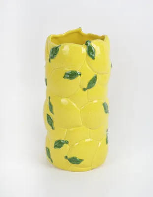 Produktbild von TrendLine Vase Keramik Zitrone 24 x 13 x 13 cm gelb
