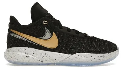 Produktbild von Nike LeBron 20 Black Metallic Gold (GS) - EU 37.5