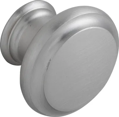 Produktbild von Technik Team Möbelknopf Pyra ø 29mm, Tiefe 21mm, Messing Edelstahl Effekt