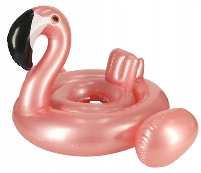 Produktbild von Ikonka KX7512 Aufblasbarer Schwimmring Flaming mit Sitz Kinder