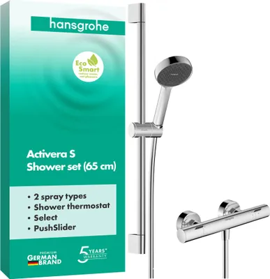 Productafbeelding van Hansgrohe Activera Select S douchestangset, 65 cm, chroom