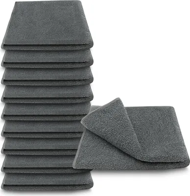 Produktbild von 10x ARLI Gästetuch 30 x 50 cm grau - 100% Baumwolle ( 10er Set / Pack )