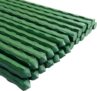 Obrázek produktu pro Kovové opěrné tyče do zahrady – sada 20 kusů – délka 120 cm – průměr 1,1 cm – vhodné pro rajčata, okurky, popínavé rostliny