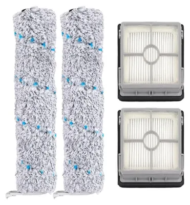 Produktbild von Ersatzteil-Set für Bissell CrossWave X7 Pet Pro 3011, 2832Z, 2955Z: 2x Bürstenrolle, 2x Filter, 1x Reinigungsbürste