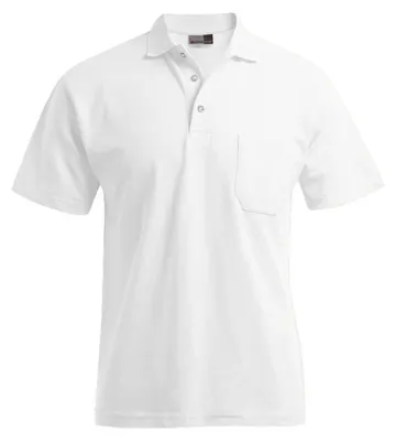 Produktbild von Promodoro - "Heavy" Poloshirt Tasche für Herren LT2668 (S) (Weiß)