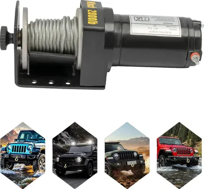 Obrázek produktu pro Elektrický naviják, DC12V, vodotěsný IP67