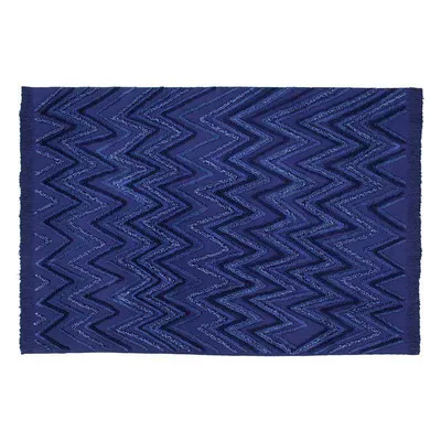 Produktbild von Baumwollteppich Alaska - Blau - 170 x 240