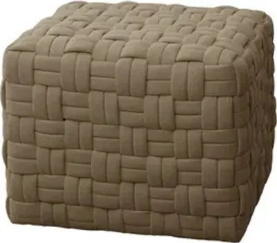 Produktbild von SVITA POPPY Hocker Sitzpouf geflochten Sitzhocker Fußhocker für Sessel