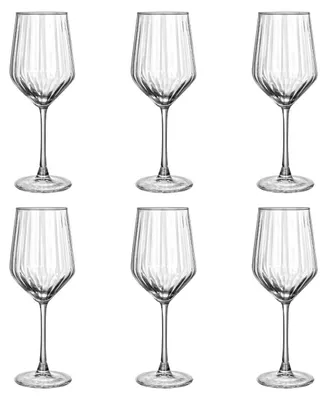 Produktbild von Estia Weingläser Weinpokale 515 ml 6 Stück Gläser mit geriffelter Struktur elegant