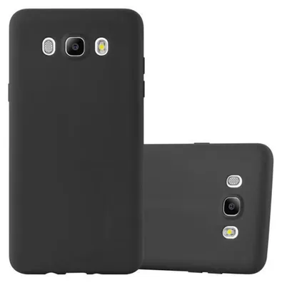Produktbild von Cadorabo Hülle für Samsung Galaxy J7 2016 Schutzhülle in Schwarz Handyhülle TPU Silikon Etui Case Cover