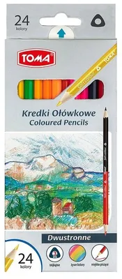 Image de Crayons de couleur double face 24 couleurs