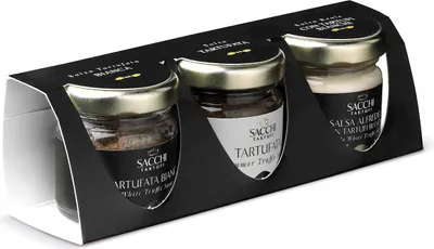 Zdjęcie produktu dla ZESTAW SOSÓW Z TRUFLĄ (3 x 30 g) 90 g - SACCHI TARTUFI
