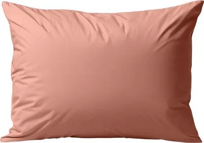 Immagine prodotto di Cuscini decorativi Unyqoos® in percalle, 100% cotone, 60x70 cm, set da 2 – color salmone e pesca, con cerniera invisibile