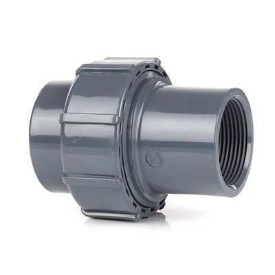 Produktbild von HAF PVC Flexfit Übergangsverschraubung mit 50mm x 1 1/2" | Klemmkupplung x Innengewinde | Klemmverbinder aus PVC | PN4 für Verbindung von Flexschlauch