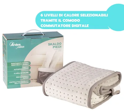 Immagine prodotto di Scaldapiedi Elettrico Ardes AR4H05 con Autospegnimento 100 W Grigio