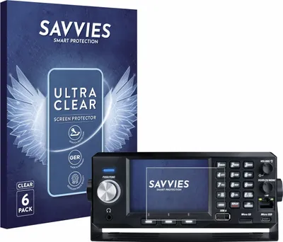 Produktbild von 6x Für Uniden SDS200E Schutzfolie Savvies Displayschutz Display Schutz Folie Klar Transparent