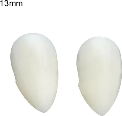 Produktbild von 2pcs 13/15/17/ 19mm Halloween gefälschte Vampirzähne Reißzähne Probures Prop Party Dekor-Größen:13mm