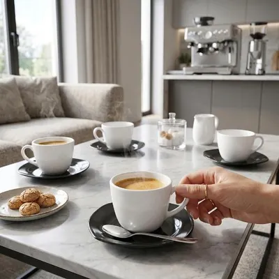 Produktbild von Florina Velvet Kaffeetassen und Untertassen Set 6/12