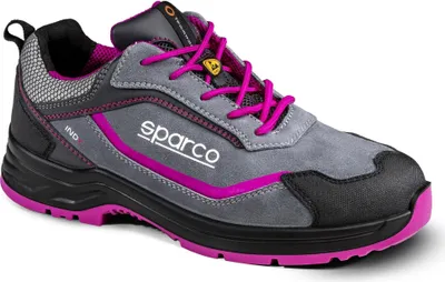 Produktbild von Sparco 07537GRFU Indy Danica ESD S1PS Sicherheitsschuh, Grau/Fuchsia, 35