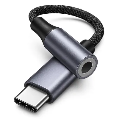 Produktbild von Marco Kuhn Audioadapter, Nylon, USB-C auf 3,5mm Klinke, für Apple iPhone 15/16/Pro/Max, Samsung, Google Pixel, OnePlus, kompakt, Plug & Play