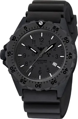 KHS SH2XTF.DB Herrenuhr Quarz Shooter MKII mit Taucherband Schwarz 1