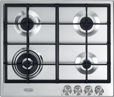 Produktbild von De'Longhi NSL 460 X Silber Einbau-Gasherd, 60 cm, 4 Brenner