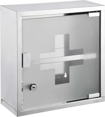 Produktbild von HI Medizinschrank 30 x 12 x 30 cm Edelstahl