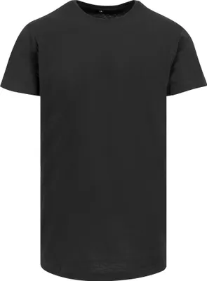 Immagine prodotto di Build Your Brand - Maglietta a maniche corte lunghe sagomate da uomo RW5671 (L) (Nero)