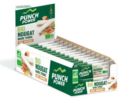 Obrázok produktu pre Energetické tyčinky – Punch Power –nugát (24 x 30 g) – Príchuť med a mandle