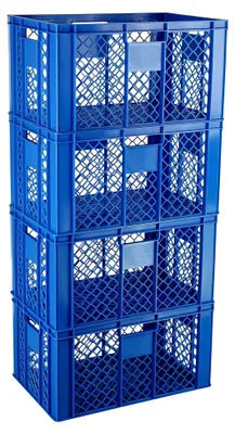 Produktbild von Bäckerkisten 4 Stück 600 x 400 x 320 mm in blau