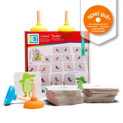 Produktbild von BS Toys Kroko's Socken-Memo – Kinderspiel