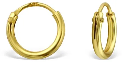 Produktbild von Kleine goldene Creolen Ohrringe aus 925 Silber