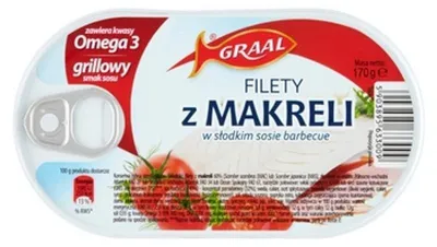 Obrázok produktu pre Filety z makrely v barbecue omáčke Graal 170 g