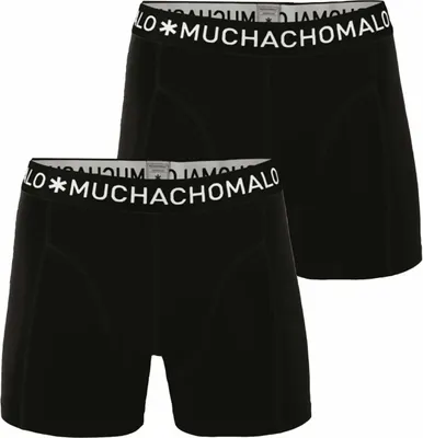 Produktbild von Muchachomalo boxershorts (2-pack), heren boxers normale lengte, zwart