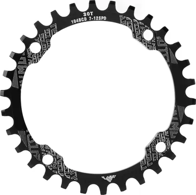 Image de Pignon 104BCD 30Z, accessoire de pédalier à vitesse unique en alliage d'aluminium pour VTT, noir