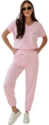 Immagine prodotto di Tuta da jogging a due pezzi da donna – viscosa, comoda ed elastica, rosa/S/M